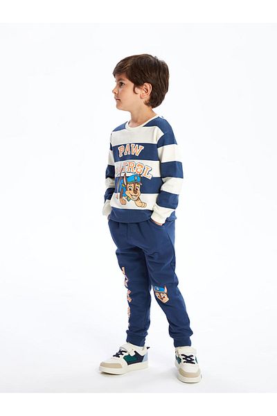 LC Waikiki Lcw Elastic Waist Thick Printed Boys Jogger Sweatpants Fast Fashion