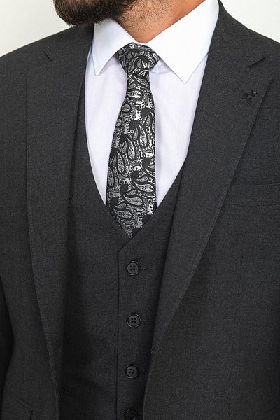 Mcr Duz Slim Fit Classic Men's Suit Anthracite - 40772.21Y