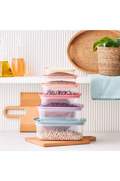 CPU ELEKTRONİK 6-Piece Storage Container - Space-Free