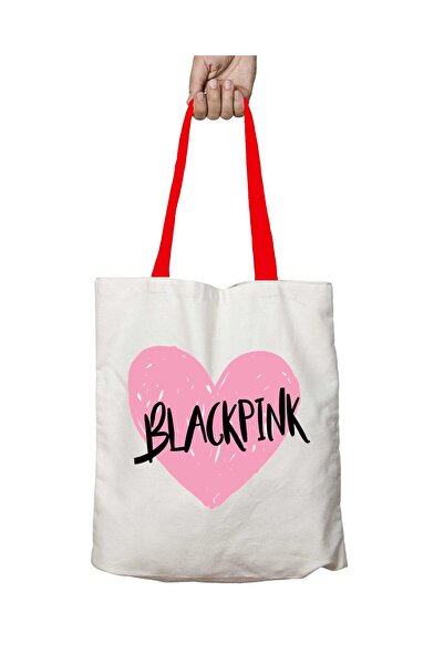 ART HEDİYE حقيبة كتف قابلة للغسل على شكل قلب باللون الوردي مع مقابض حمراء