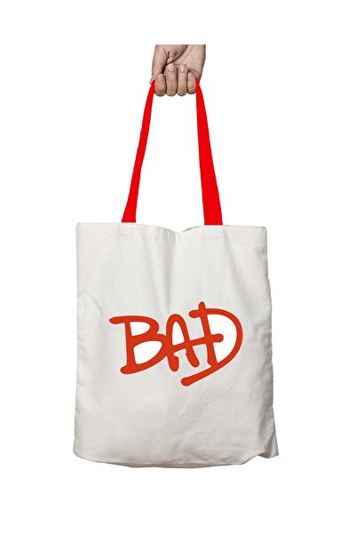 ART HEDİYE حقيبة كتف مايكل جاكسون سيئة قابلة للغسل بمقبض أحمر