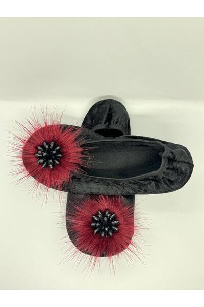 SiFu STYLE Elegance and Comfort Together: Grape Stoned Home Flats Booties