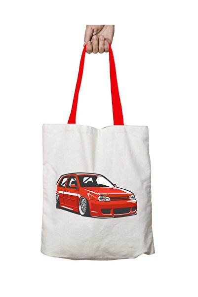 ART HEDİYE Червона сумка через плече Golf Mk4 з червоними ручками, яку можна ...