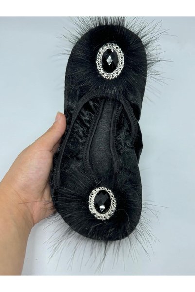 SiFu STYLE Elegance and Comfort in One: Hürrem Stoned Home Flats Booties