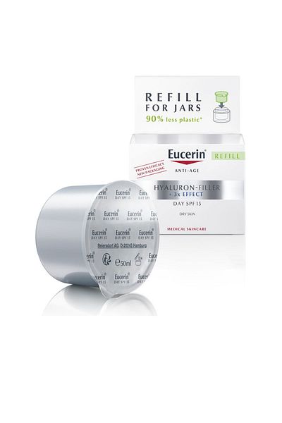 Eucerin Hyaluron Dolgu Etiketi Trockene Haut Spf15 Nachfüllpackung Eucerin 50 ml