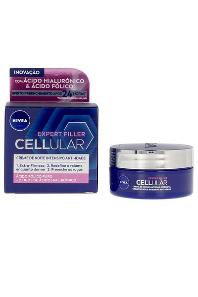 NIVEA Cellular Filler Hyaluron & Folsäure Nachtcreme 50 ml