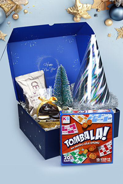 Trendmiya Godiva Napoliten Çikolata & Türk Kahvesi & Ahşap Zeminli Mini Çam A...