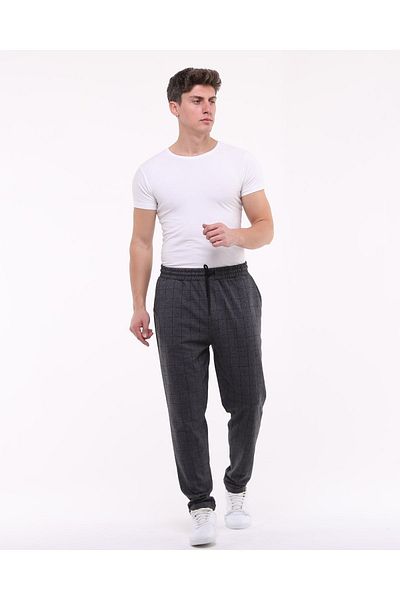 YHGTEKSTİL Plaid Trousers