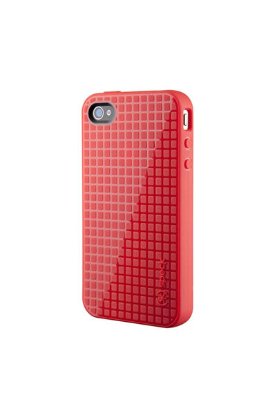 Speck İphone 4s/4 Ile Uyumlu Pixelskin Hd Silikon Kılıf Kırmızı