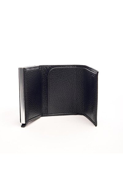 derinet Hakiki Deri Mekanizmalı Kartlık ve Para Bölmeli Cüzdan