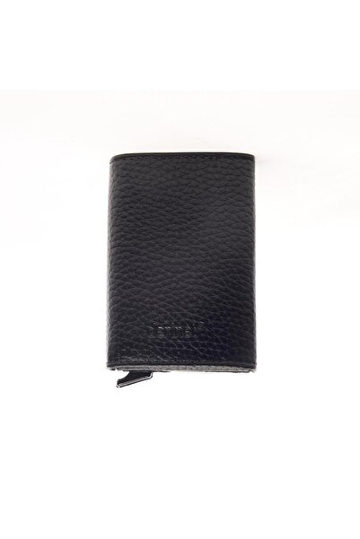 derinet Hakiki Deri Mekanizmalı Kartlık ve Para Bölmeli Cüzdan