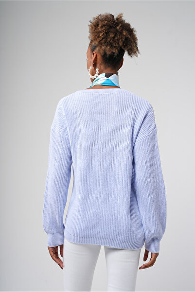 Hopoi Pulover casual de damă cu guler dublu HOP85011