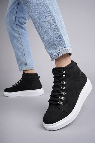 BZ Moda Ottawa B206 - Ανδρικές αθλητικές μπότες με κορδόνια, μαύρα