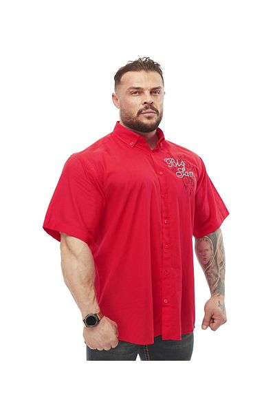 Big Sam Oversize Cotton Short Sleeve Summer Shirt Big Sam 5056