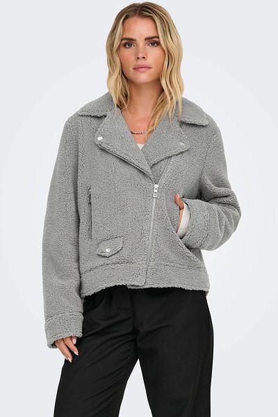 ONLY Women's Stand Collar Fur Jacket - 15322441