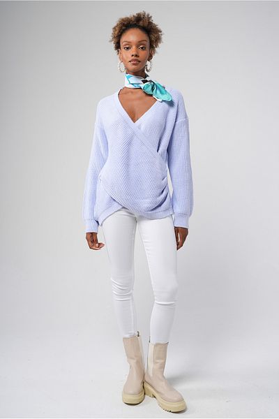 Hopoi Pulover casual de damă cu guler dublu HOP85011
