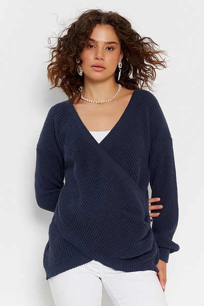 Hopoi Pulover casual de damă cu guler dublu HOP85011