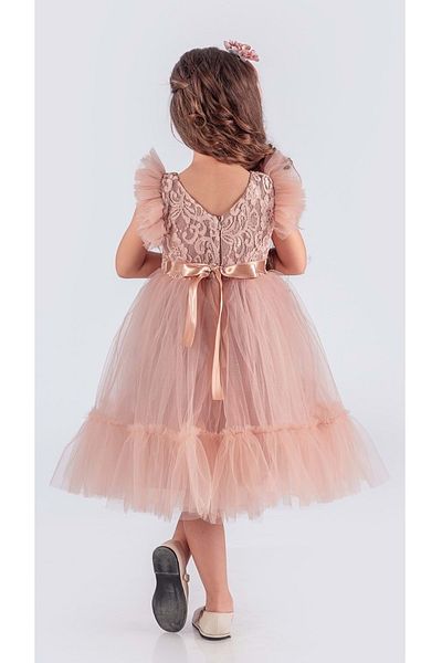 Mnk Baby&Kids Rochie Tutu Fata Dantela - MNK0591 PUDRA