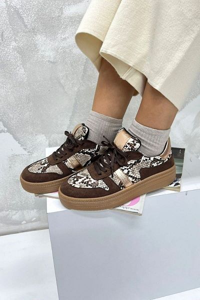 inizio Brown Color Women's Sports Shoes Ds067
