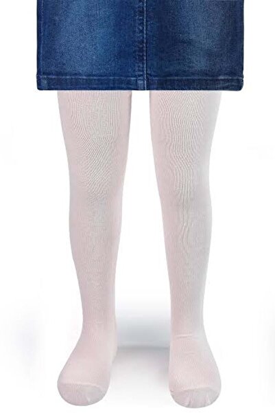 Mnk Baby&Kids Girl's Opaque Pantyhose Mnk0473 White