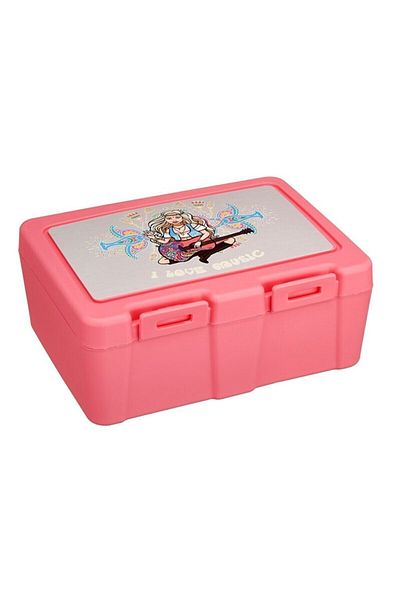 libescarf 2 Compartment Patterned Nutrition Bowl with Fork and Spoon - Diet Bowl - Large Size