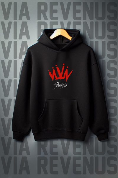 Vordevia Stray Kids Štampano 3 Thread Ş Čupkani materijal Široka majica K Sa ...