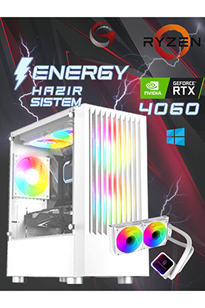 RAMTECH BİLGİSAYAR Energy RyzenRtx 4060 8Gb Ryzen 5 5600 16Gb Ram 512Gb Nvme ...