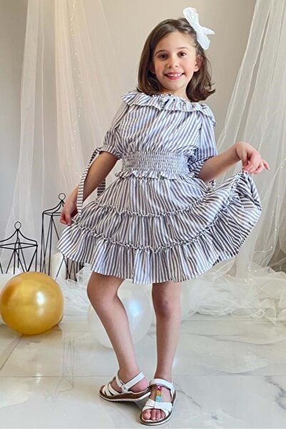 Mnk Baby&Kids Cotton Poplin Gipeli Girl's Blouse Skirt Set Mnk0515 Dark Blue