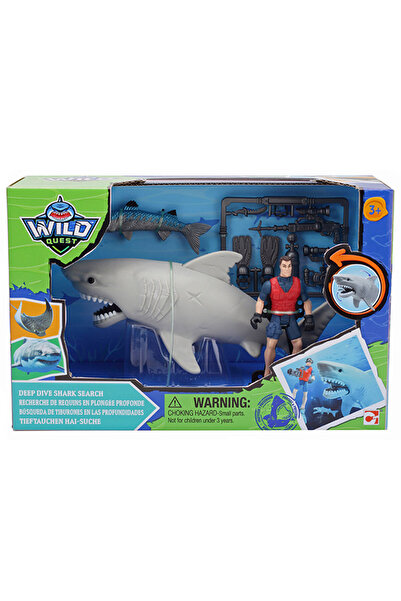 Sunman Chap Mei Köpek Balığı ve Dalgıç Adam Figürlü Okyanus Oyun Seti