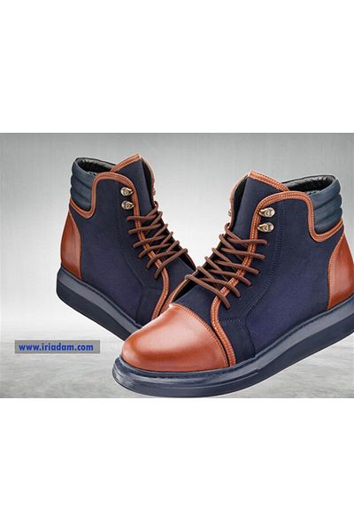 İriadam 45 - 46 - 47 - 48 -49 - 50 Ala808 Navy Blue Double Layer Thermo Base Large Size Calf Leather Comfortable Ge