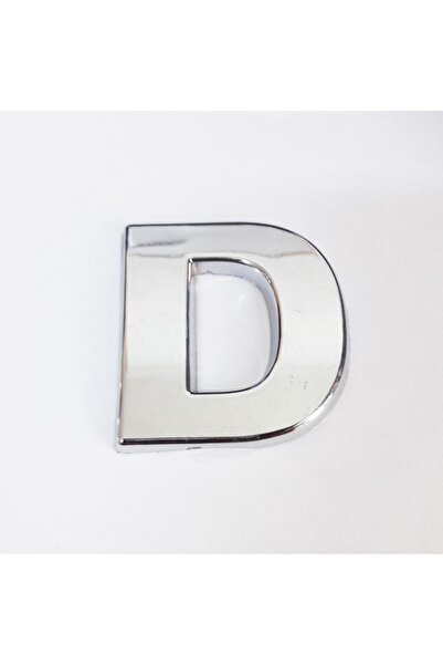 Marsilyan Letter D Villa Type Chrome Adhesive 9 cm Letter Ieg-U87I5869