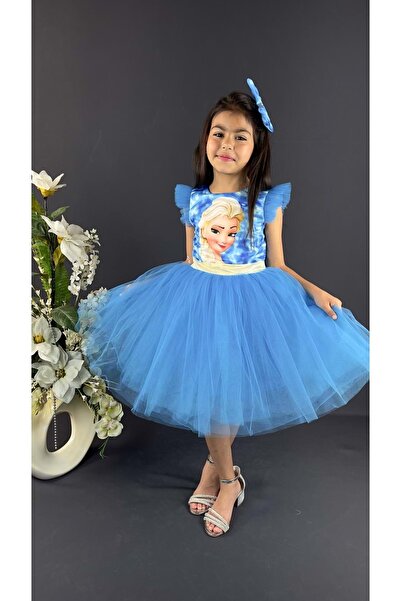 Mnk Tutu Girl's Party Dress Turquoise