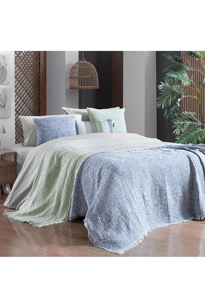 Sarev Turner Double Blue Bedspread