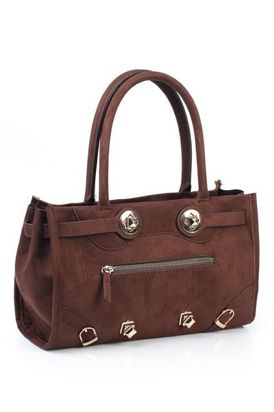 KIRASE Țesătură de catifea pentru femei Accesoriu elegant Detaliat Dimensiune medie Model elegant și de înaltă calitate Geantă de mână și umăr