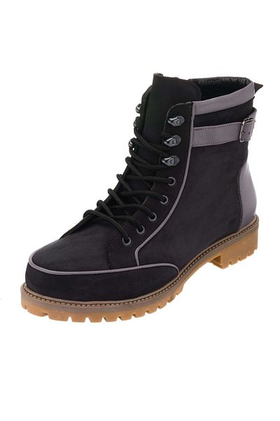 İriadam Kz4103 Black Waterproof Nubuck Vip Boots - Comfortable Geni, Large Size