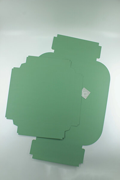carton box Karton Kutu 1 Adet Yeşil Katlanabilir Hediye Kutusu 25 Cm X 28,5 X 9 Cm