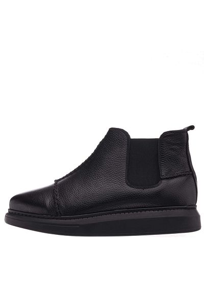 İriadam 45 46 47 48 49 50 Mr2023 Black Large Size Calf Leather Comfortable Wide Size Men's Boots