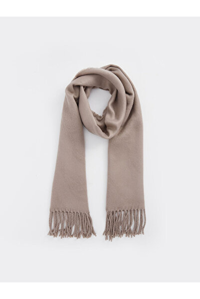 LC Waikiki Eșarfă scurtă pentru bărbați cu ciucuri bej