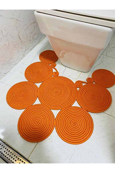 JÜTEX HOME Двустранна постелка за баня от юта, ракита и рогозка - Тоалетна чи...