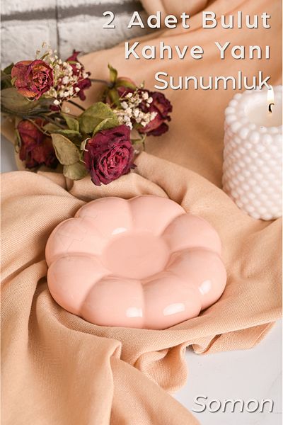 ARVALE 2 Τεμάχια Cloud Model Coffee Cup Coasters - Presentation Display Organizer |   Σολομός