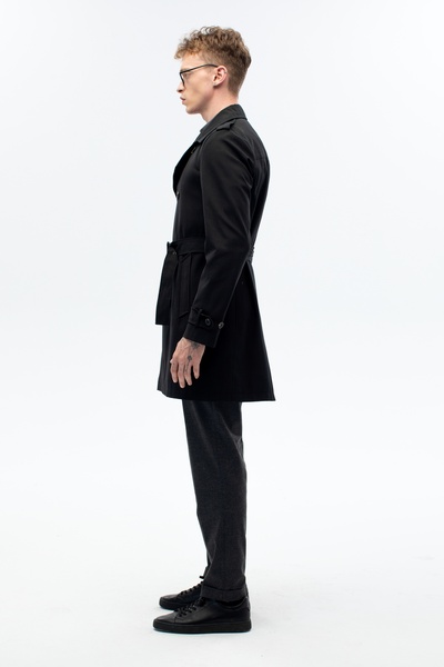 ABOUT US ΑΝΔΡΙΚΟ ΠΑΛΤΟ ΜΕ ΛΕΠΤΟΜΕΡΗ ΣΧΕΔΙΑΣΚΕΥΗ ΚΑΝΟΝΙΚΟ ΣΚΕΥΟΣ διπλό πέτο # 4370