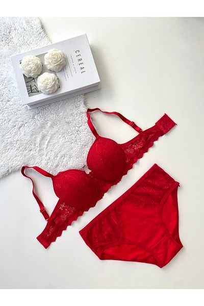 MAVEA C Cap Lace Unpadded Bra Set