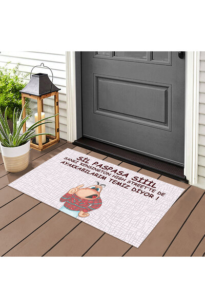 LoveBugT Sil Ayağını Kapı Önü Paspas LoveBug-T