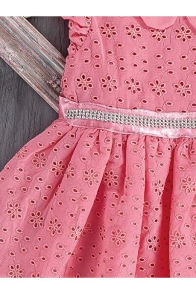 Mnk Sani Embroidered Brode Embroidered Dress Pomegranate