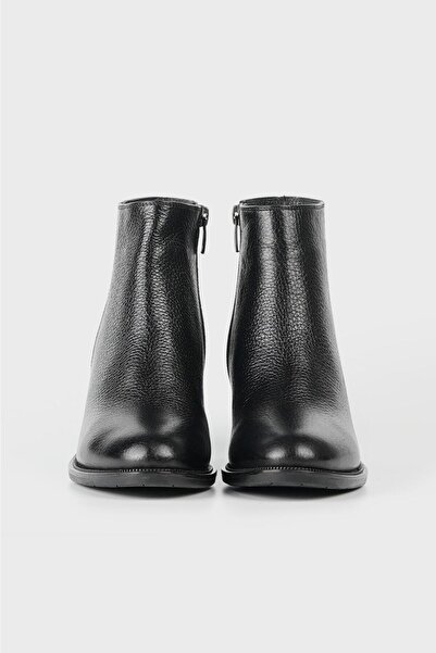 TUNAELLİ Kadın Siyah Hakiki Doğal Deri 36-41 Numara Bot & Bootie
