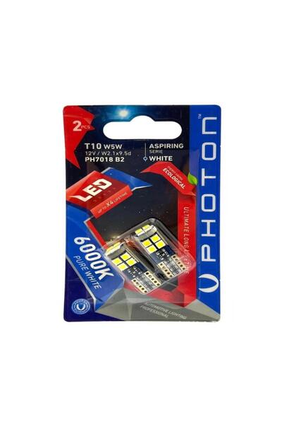 Photon T10 W5W 12V 12 LED ASPIRING SERIE (2’Lİ BLISTER)