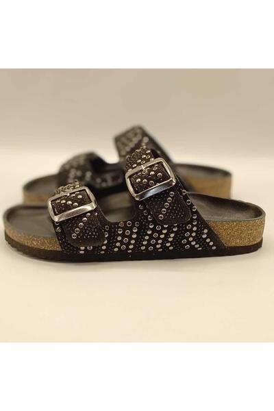 Ametist شبشب لتقويم العظام بنعل من الفلين الأسود من Aidan