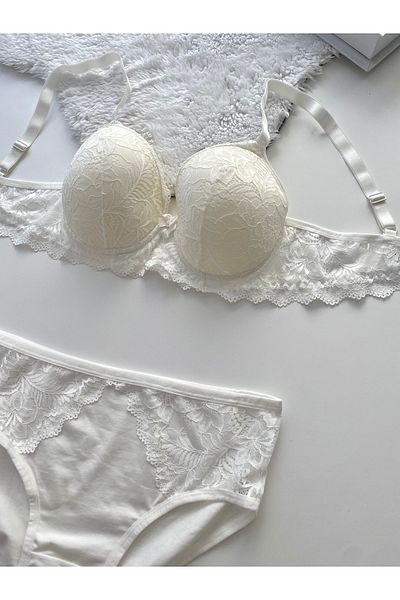 MAVEA C Cap Lace Unpadded Bra Set
