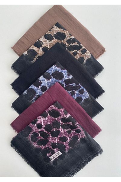 poloist 6 Mixed Patterned Cheesecloth Writing