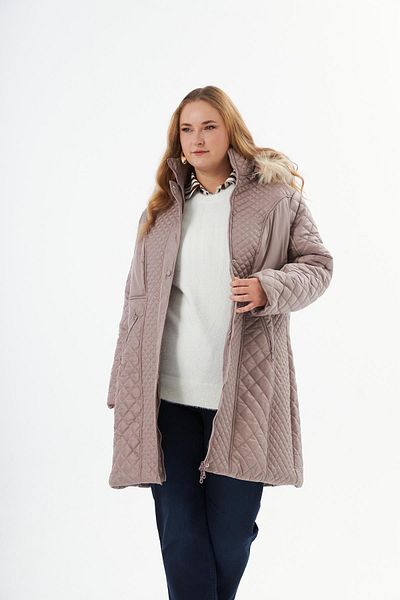 RMG Mink Hooded Puffer Jacket - Large Size